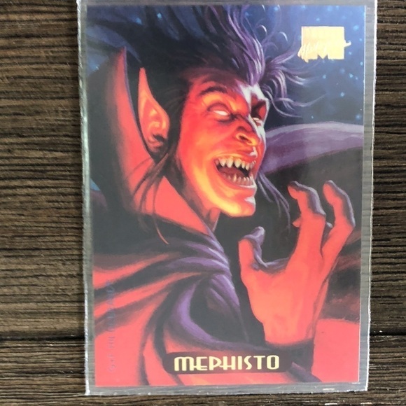 ’94 Marvel Masterpieces trading card: Mephisto #74 - Picture 1 of 2
